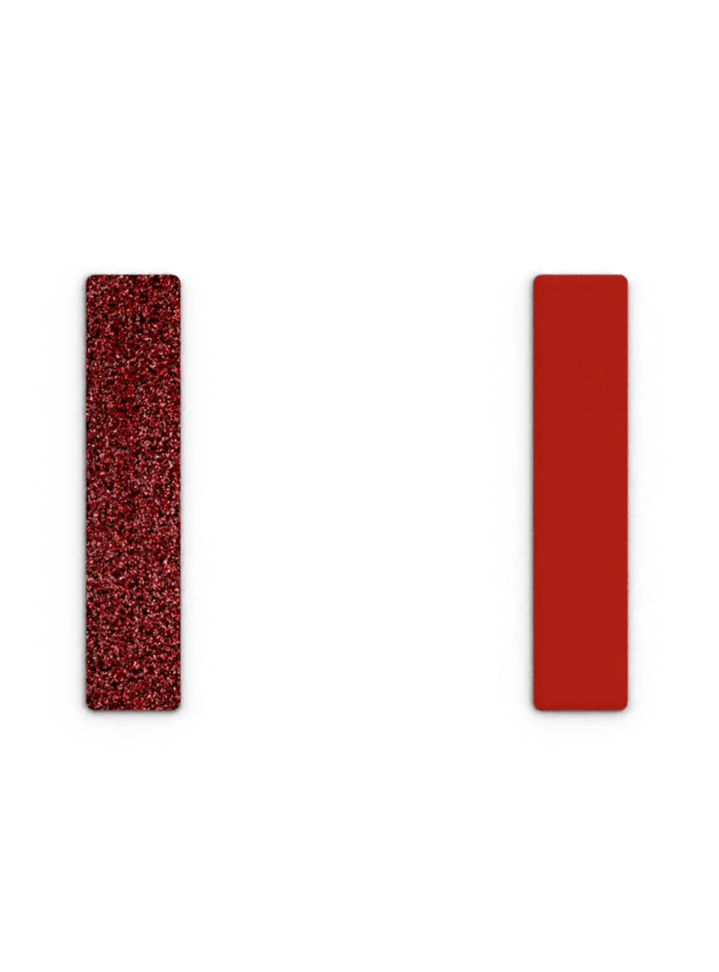 Simili bague Georgettes rouge pailleté/écarlate 12mm