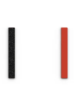Simili bague Les Georgettes noir pailleté/rouge 8mm