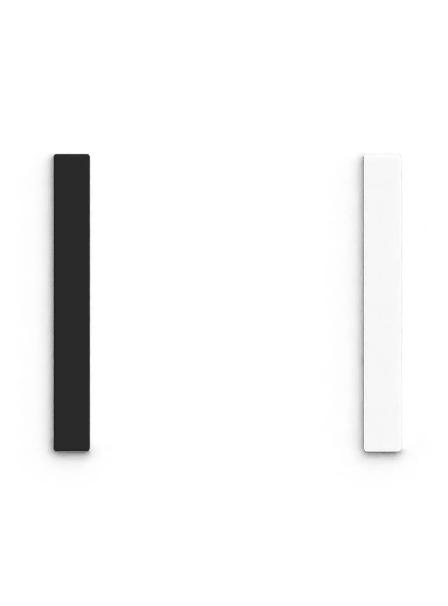 Simili cuir bague Les Georgettes noir/blanc 8mm
