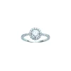 Solitaire accompagné argent zirconium