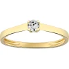 Solitaire Brillaxis diamant quatre griffes or jaune_x005f_x000D_0.20 ct