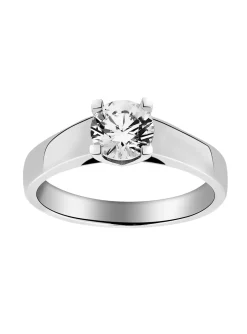 Solitaire Brillaxis or 18 carats diamant 4 griffes_x005f_x000D_0.70 ct