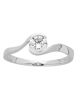 Solitaire Brillaxis tourbillon oxyde de zirconium