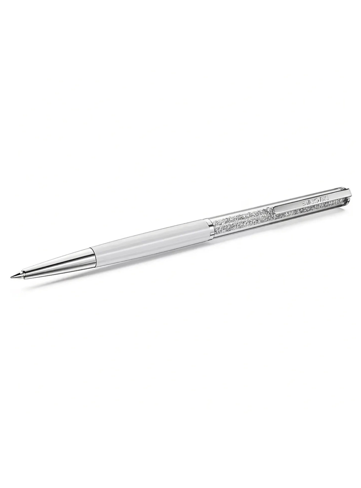 Stylo à bille Swarovski Crystalline blanc