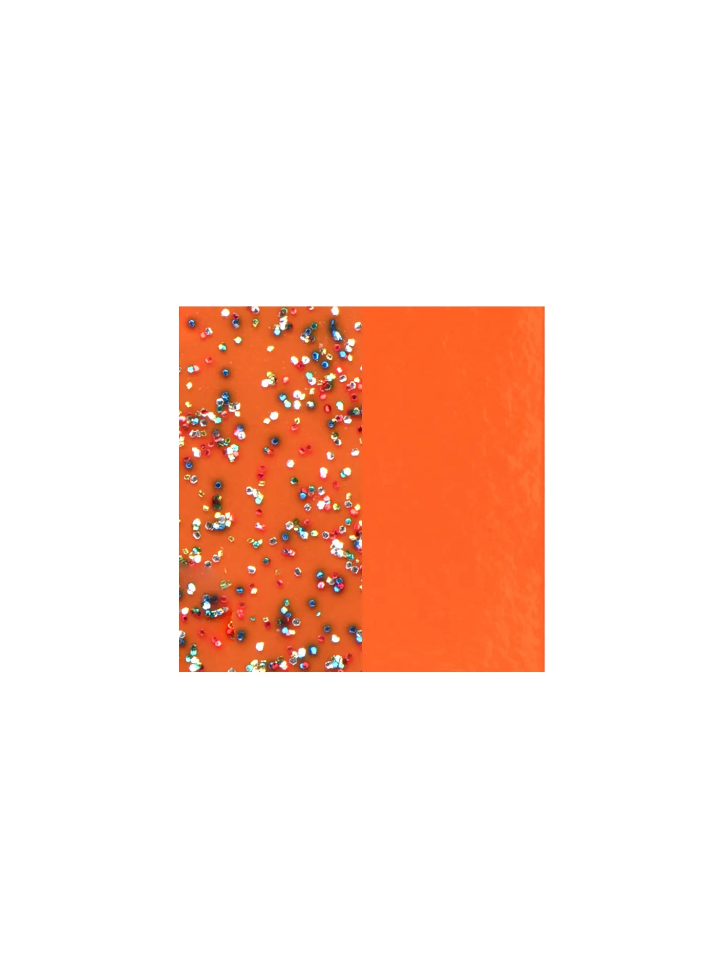Vinyle bague Les Georgettes Paillettes/Orange 8mm
